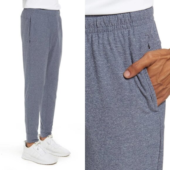 NEW Rhone Reign All Around Joggers Mens Size Medium Heather Blue Technical Pants - Picture 2 of 14